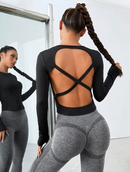 Bluză fitness Ambra, negru