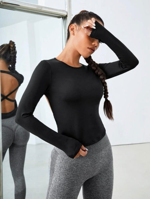 Bluză fitness Ambra, negru