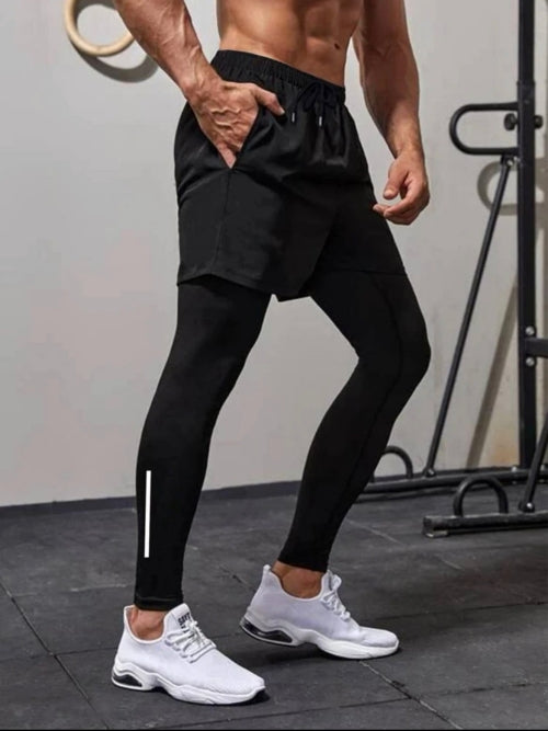 Pantaloni scurți pentru bărbați 2in1 Sport