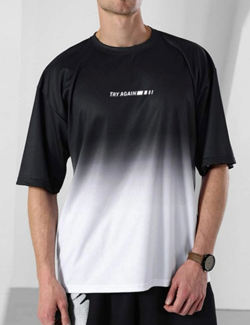 Tricou oversized funcțional bărbați Try Again