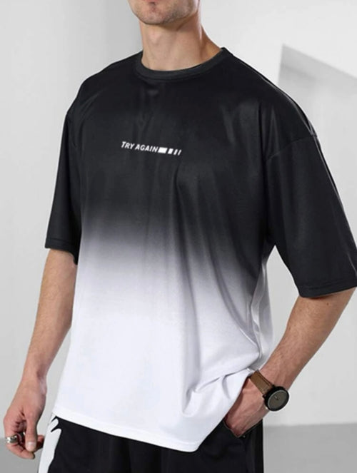 Tricou oversized funcțional bărbați Try Again