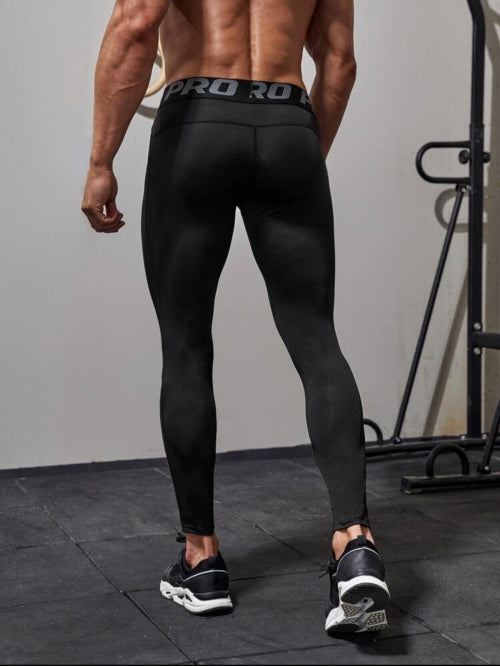 Pantaloni leggings bărbați Pro Confort, negri