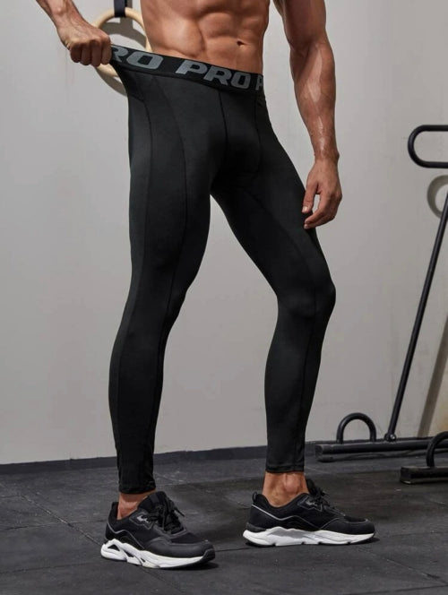 Pantaloni leggings bărbați Pro Confort, negri