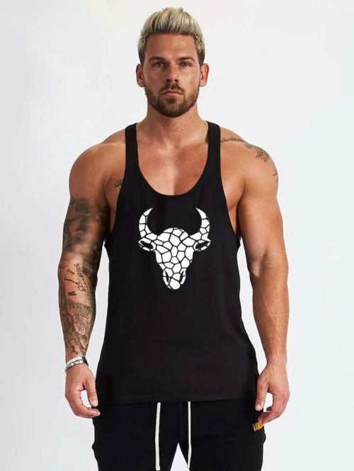 Maiou fitness bărbați Thor, alb