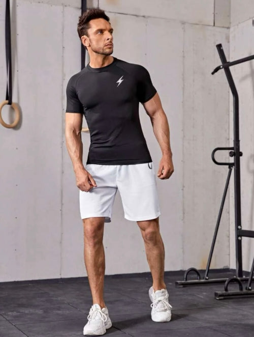 Tricou funcțonal bărbați Flash, negru