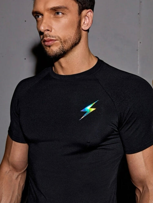 Tricou funcțonal bărbați Flash, negru