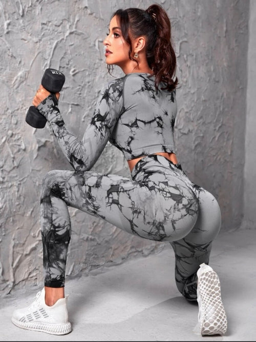 Compleu fitness Marmo, gri, roz