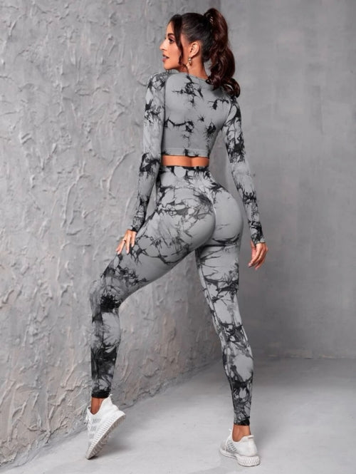 Compleu fitness Marmo, gri, roz