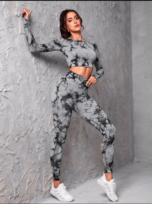 Compleu fitness Marmo, gri, roz