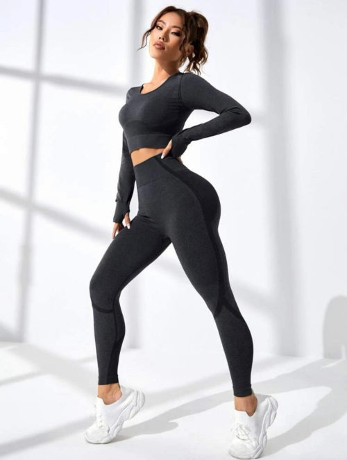 Compleu fitness Grey Lines, gri