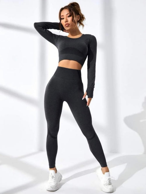 Compleu fitness Grey Lines, gri