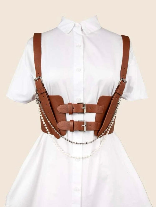 Corset accesorizat Harness Pearl