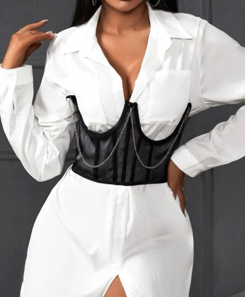 Corset Elegant, negru