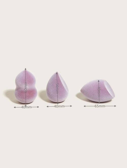 3x bureți Make-up Purple