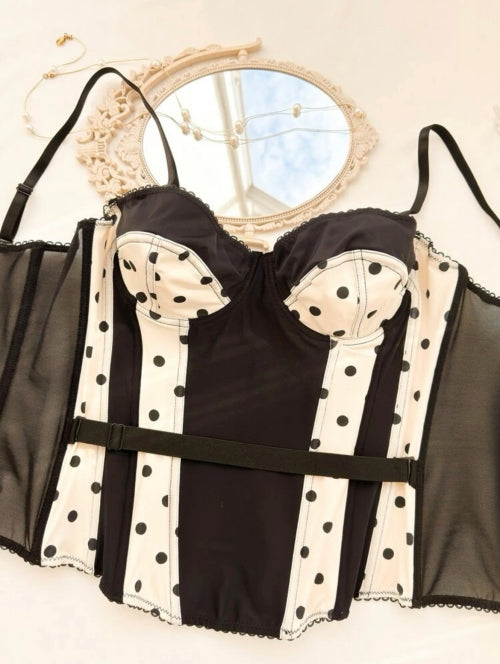 Corset Spheres, negru/bej