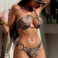 Costum de baie 2 piese Animal Print