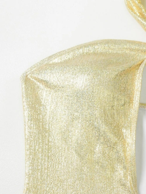 Costum de baie intreg cu accesoriu Gold Amelie