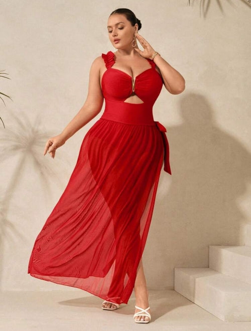 Costum de baie 3 piese Red-Plus
