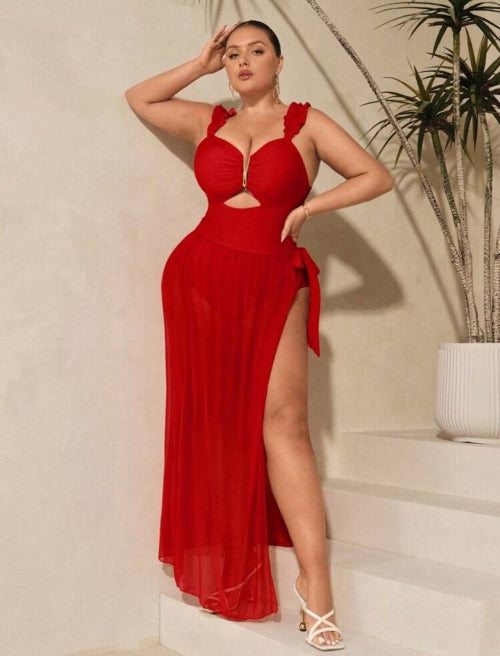 Costum de baie 3 piese Red-Plus
