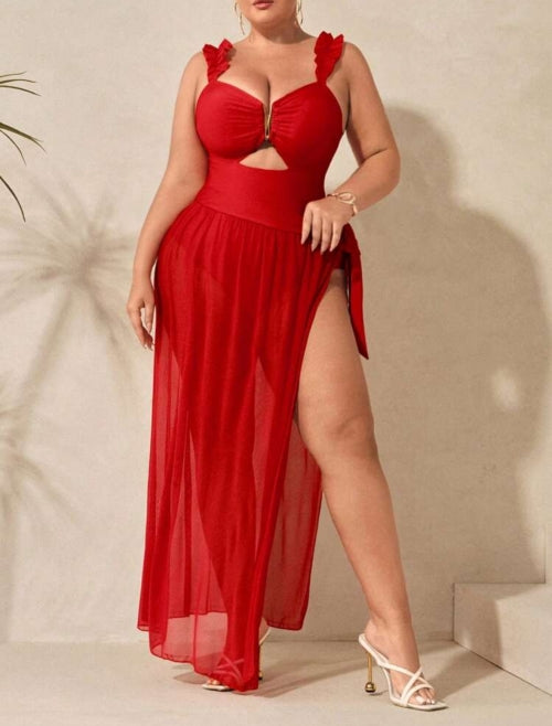 Costum de baie 3 piese Red-Plus