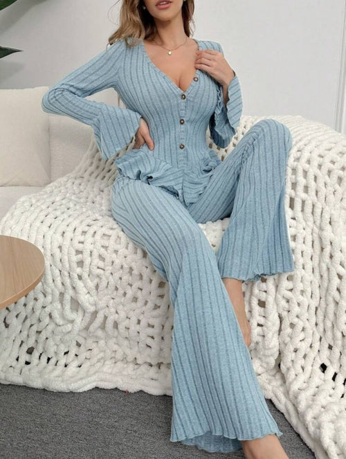 Pijama 2 piese Ruffle