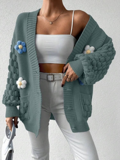 Bluza cu nasturi Flower