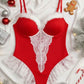 Lenjerie roșie 2 piese Crăciun
