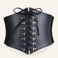 Corset Leather, maro și negru