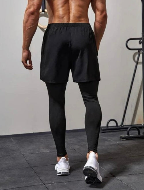 Pantaloni scurți pentru bărbați 2in1 Sport