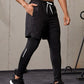 Pantaloni scurți cu leggings bărbați 2in1 Runnig