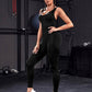 Salopetă modelatoare Fitness Pro, neagră, roz